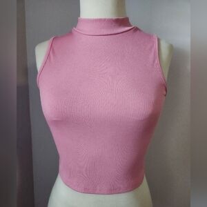 Mock neck crop top